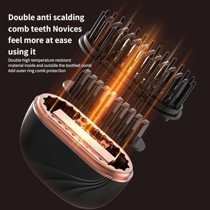Capsule Hair Straightener & Styler | Mini Cordless Hair Straightener Comb | USB Rechargeable Portable Heat Hair Brush for Travel | Dual Use Straightening & Styling Tool