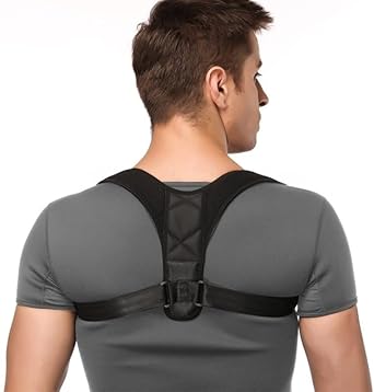 Bodhilife Adjustable Upper Back Brace for Posture for men and women
