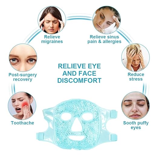 HanGlow ICE Face Mask Cold Face Eye Masks Cooling Face Mask - CL-RA-2154